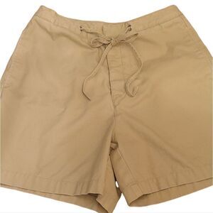 Lands' End cotton 4-pocket button-fly shorts